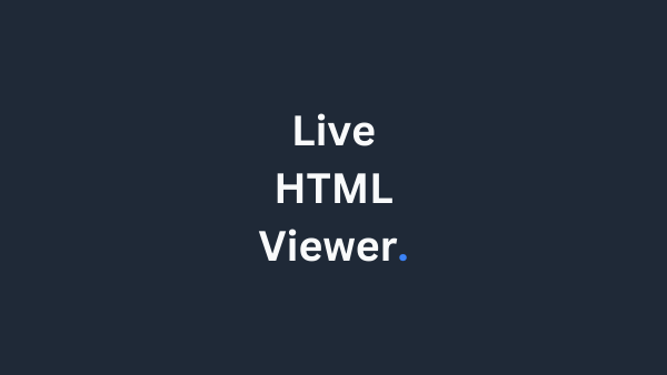 Live HTML Viewer preview