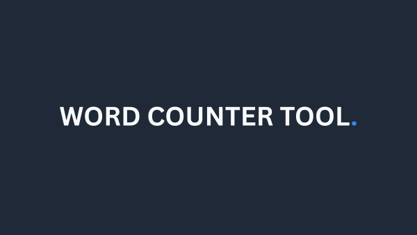 Word Counter Tool dashboard for content analysis